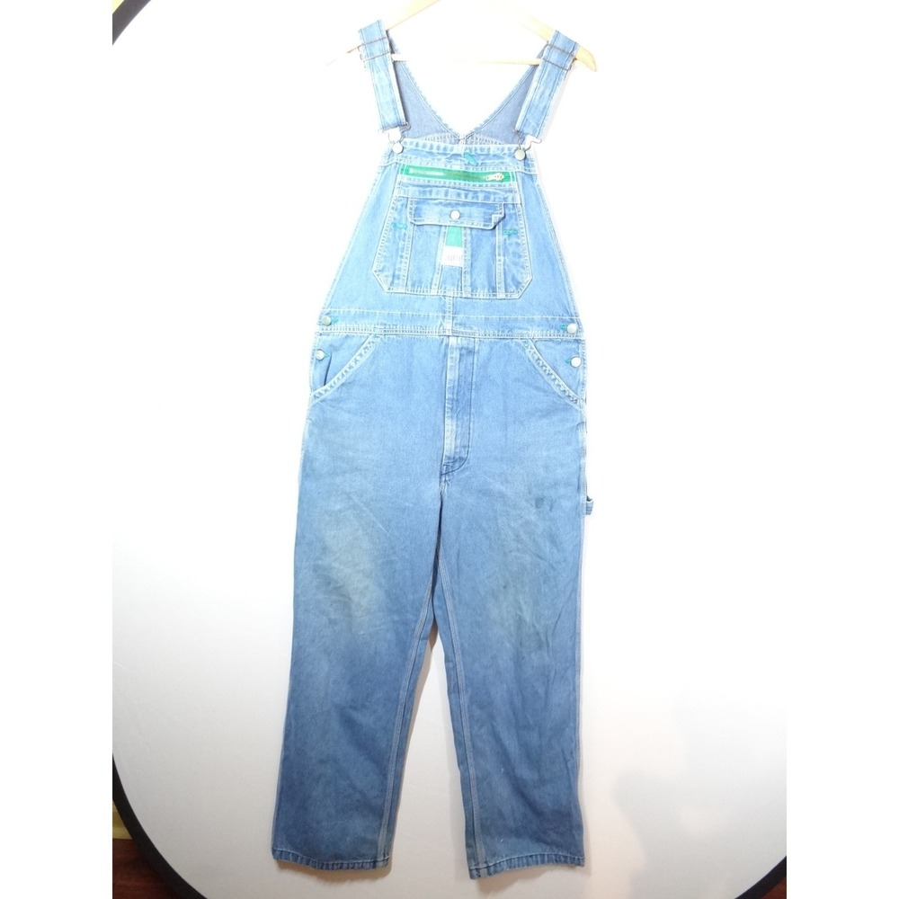 VTG Liberty Denim Overalls 36x32 Blue Carpenter Workwear Bibs Gorpcore Utility